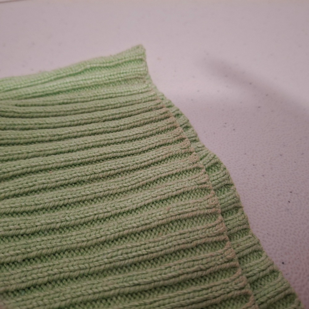 Polo Ralph Lauren Cable Knit Silk Sweater L Green Crew Neck Long Sleeve Logo‎ - Picture 7 of 10